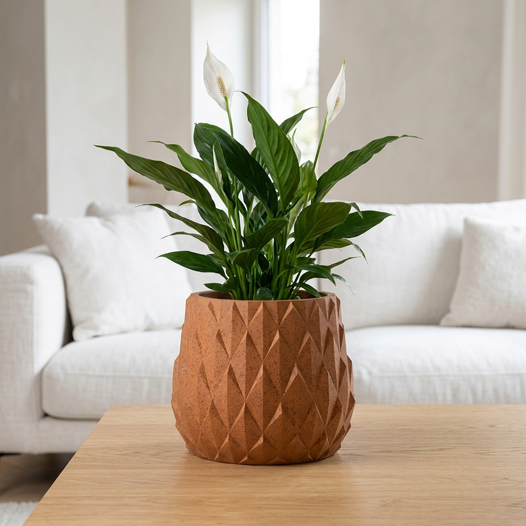 Donica ANANAS M ECO Rust - aranżacja
