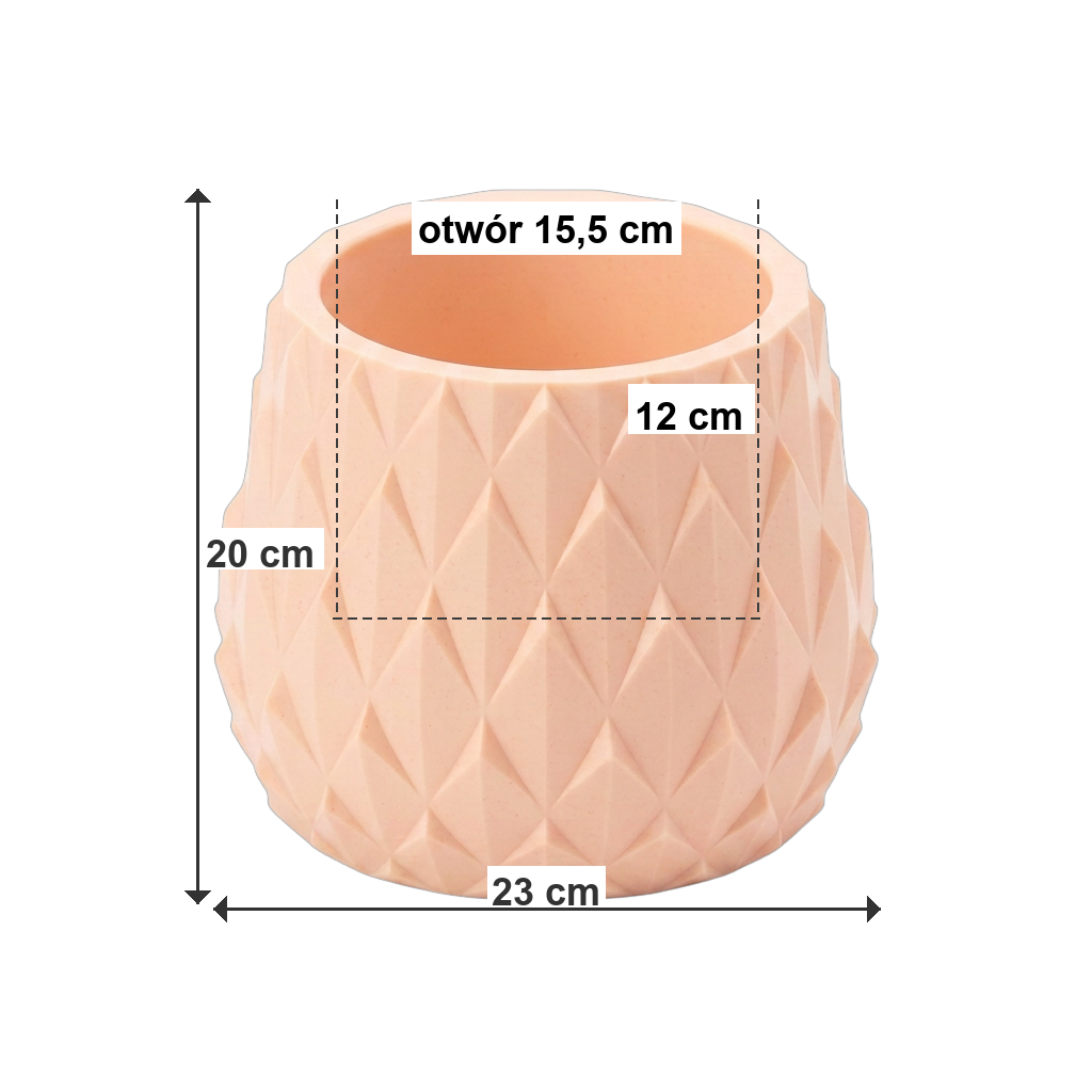 ANANAS S Brzoskwinia - wymiary