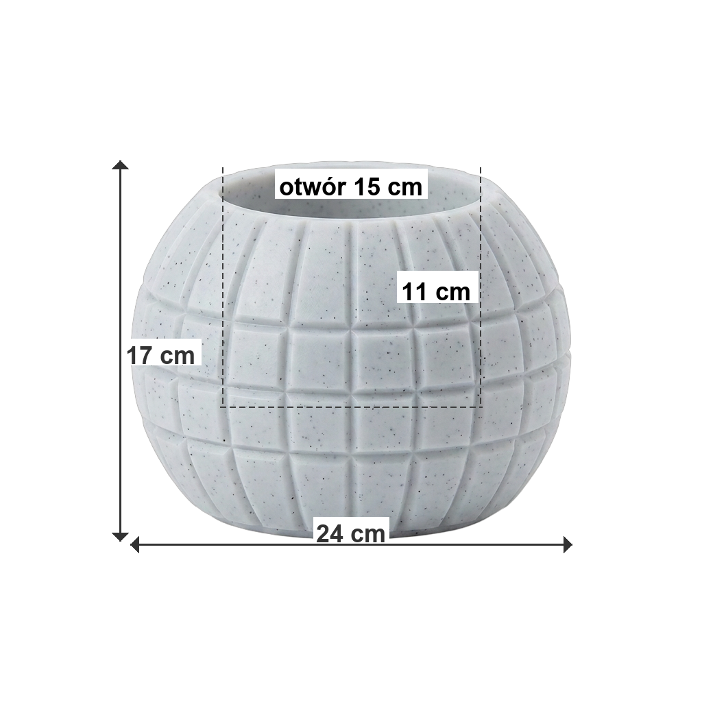 DIAMOND BALL M Marmur jasny - wymiary